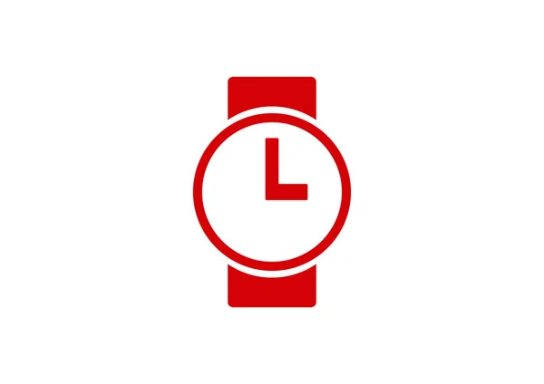 Horloge web pictogram — Stockvector