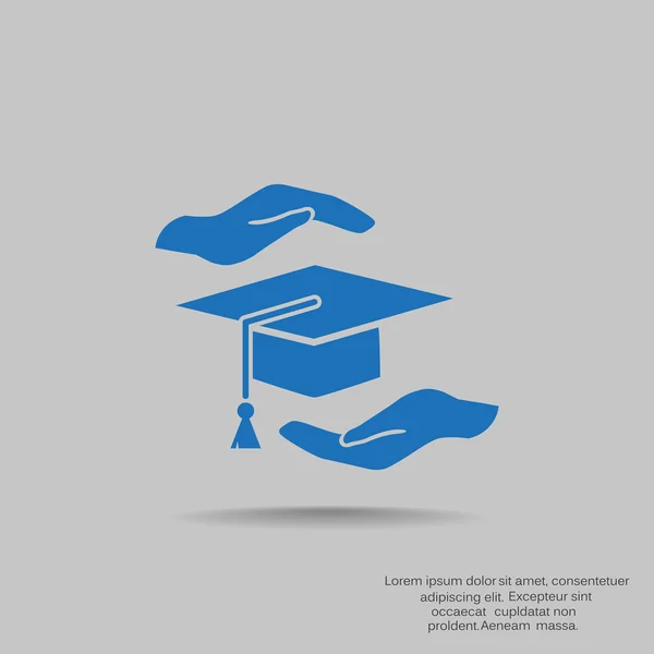 Educación icono web — Vector de stock