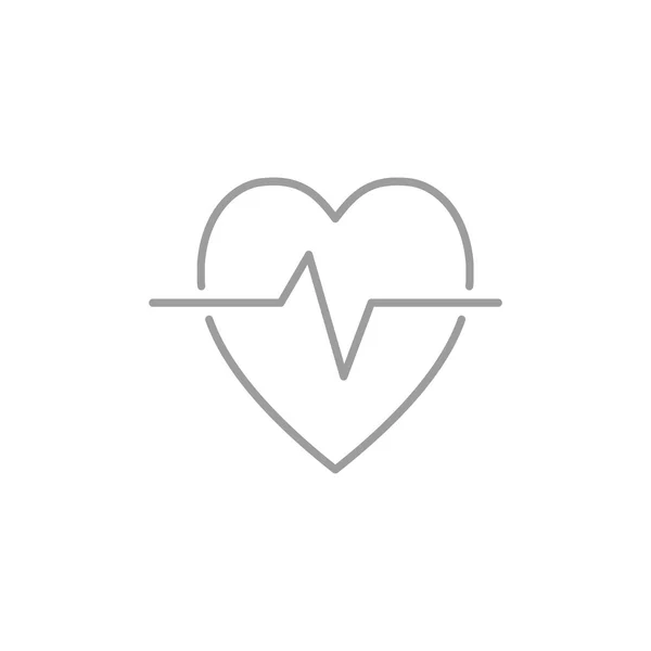 Heartbeat web pictogram — Stockvector