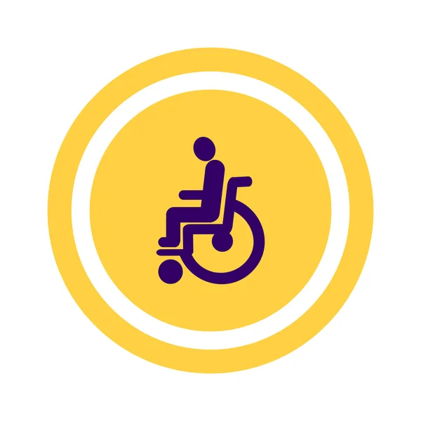 Handicap web pictogram — Stockvector