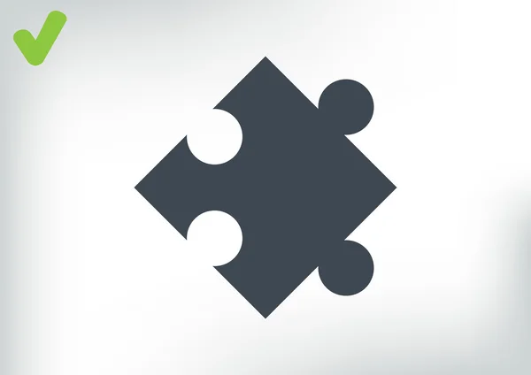 Business en Financiën pictogram puzzel — Stockvector