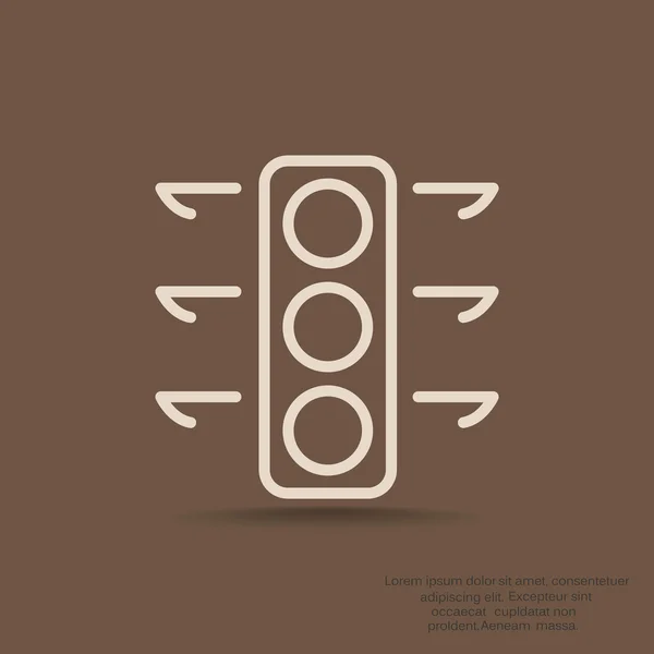 Traffic-light signaal — Stockvector