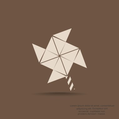 Yel değirmeni pervane oyuncak web simgesi