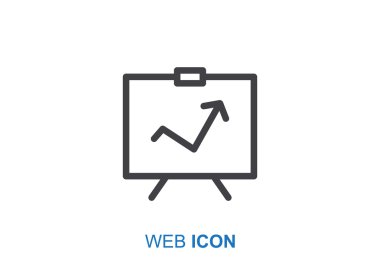 iş büyüyen grafik sunum simgesini