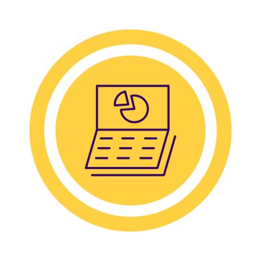 iş büyüyen grafik sunum simgesini