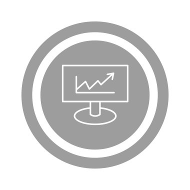 iş büyüyen grafik sunum simgesini