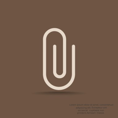 Basit klips web simgesi 