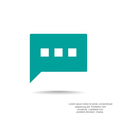 Diyalog kabarcık web simgesi 