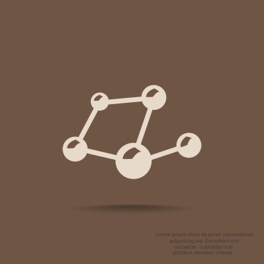 Moleküler bileşik web simgesi 