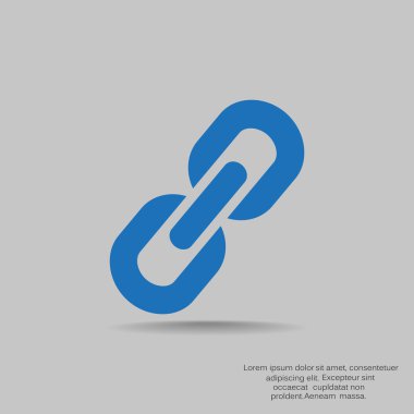 Zincir işareti iletişim web simgesi