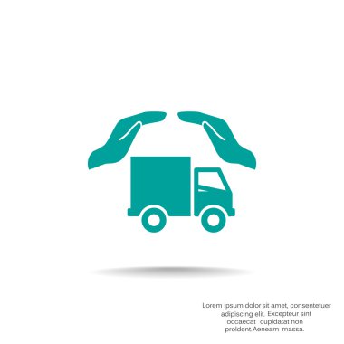 Kargo taşımacılığı sigorta simgesi