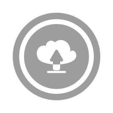 Bulut dosya indirme web simgesi