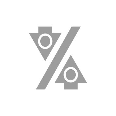 Yüzde işareti ile okları