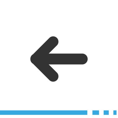 Ok işaret sol simgesi 