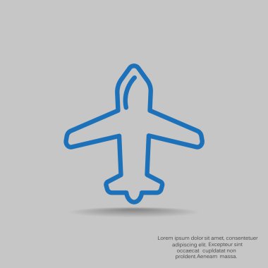 uçak web simgesi