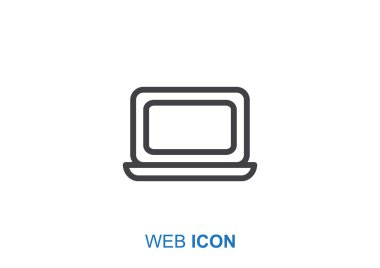 Basit dizüstü web simgesi 