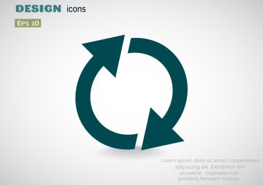 Döndürme oklarını web simgesi