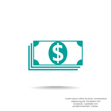 Dolar web simgesi yığını 