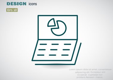 iş büyüyen grafik sunum simgesini