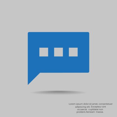 Diyalog kabarcık web simgesi 