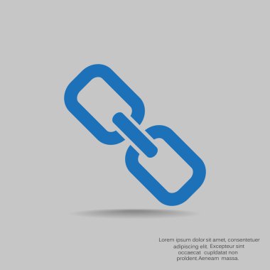 Zincir işareti iletişim web simgesi