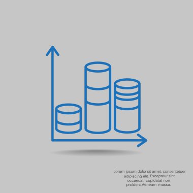 iş büyüyen grafik sunum simgesini