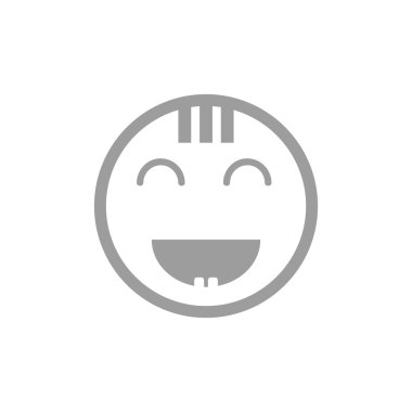 Mutlu bir çocuk yüzü doodle 