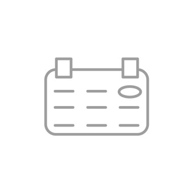 Takvim basit web simgesi yaprak