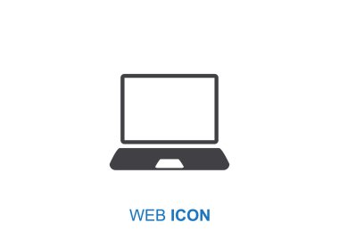 Basit dizüstü web simgesi 