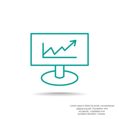 iş büyüyen grafik sunum simgesini