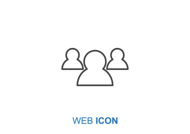 Grup insanların web simgesi