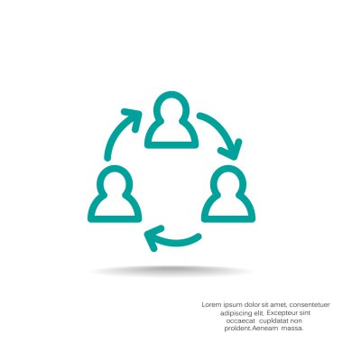 Grup insanların web simgesi