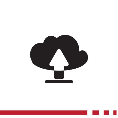 Bulut dosya indirme web simgesi