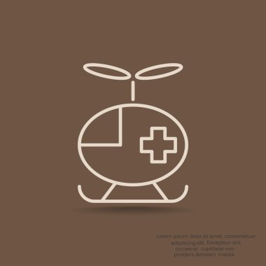  Tıbbi helikopter simgesi