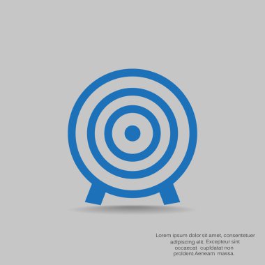 Yuvarlak hedef web simgesi