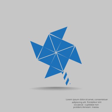 Yel değirmeni pervane oyuncak web simgesi