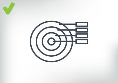 Yuvarlak Infographic web simgesi 