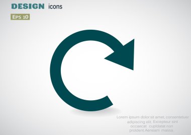 Ok web simgesi olan daire