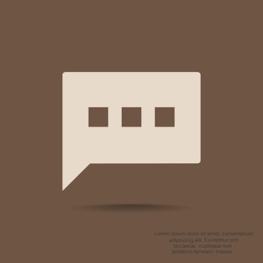 Diyalog kabarcık web simgesi 