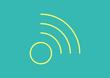 Kablosuz dalgalar web simgesi 