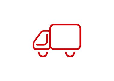 Nakliye ve teslimat web simgesi