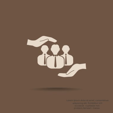 bir grup insan elinde