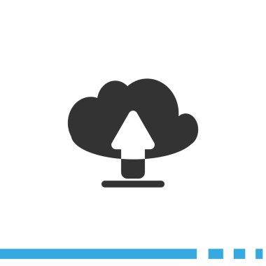 Bulut dosya indirme web simgesi