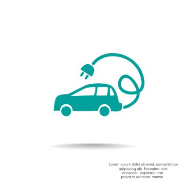 Elektrik araç web simgesi