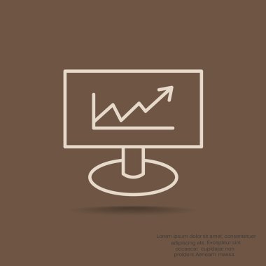 iş büyüyen grafik sunum simgesini