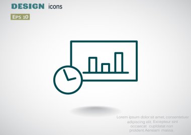 iş büyüyen grafik sunum simgesini