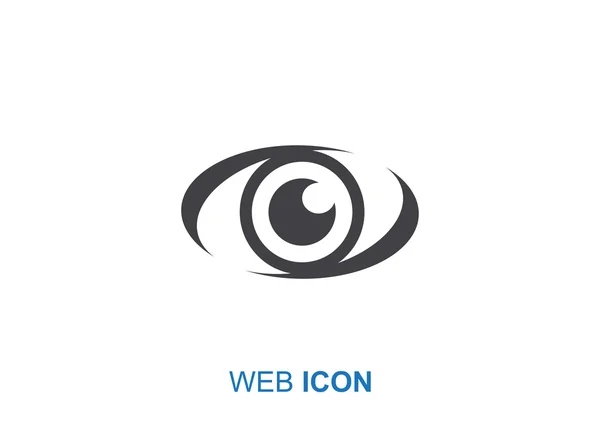 Néz a szem pókháló ikon — Stock Vector