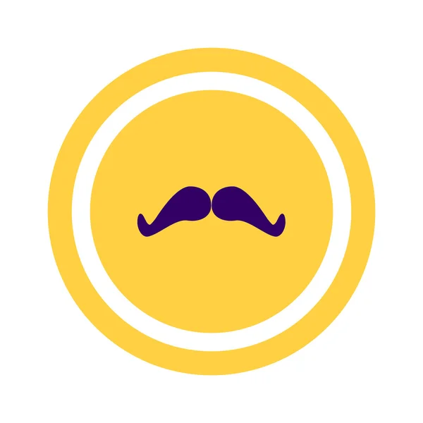 Icône web moustache rétro — Image vectorielle