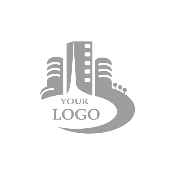 Logo edifici urbani — Vettoriale Stock