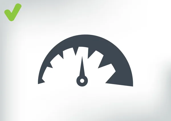 Icono web velocímetro — Vector de stock
